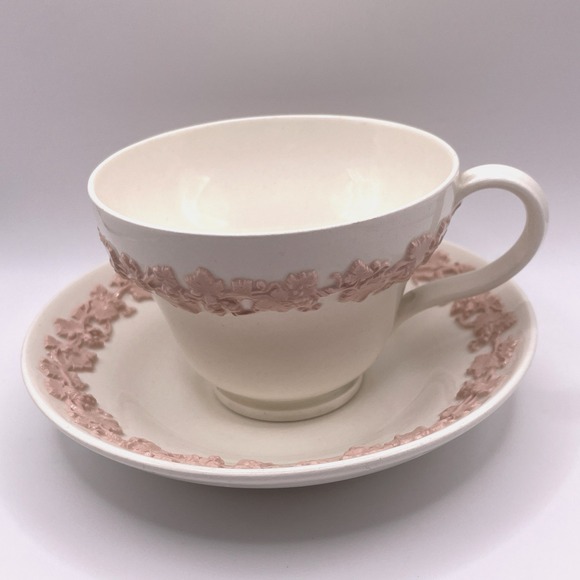 Wedgwood‎ Queensware Pink Tea Cup And Saucer